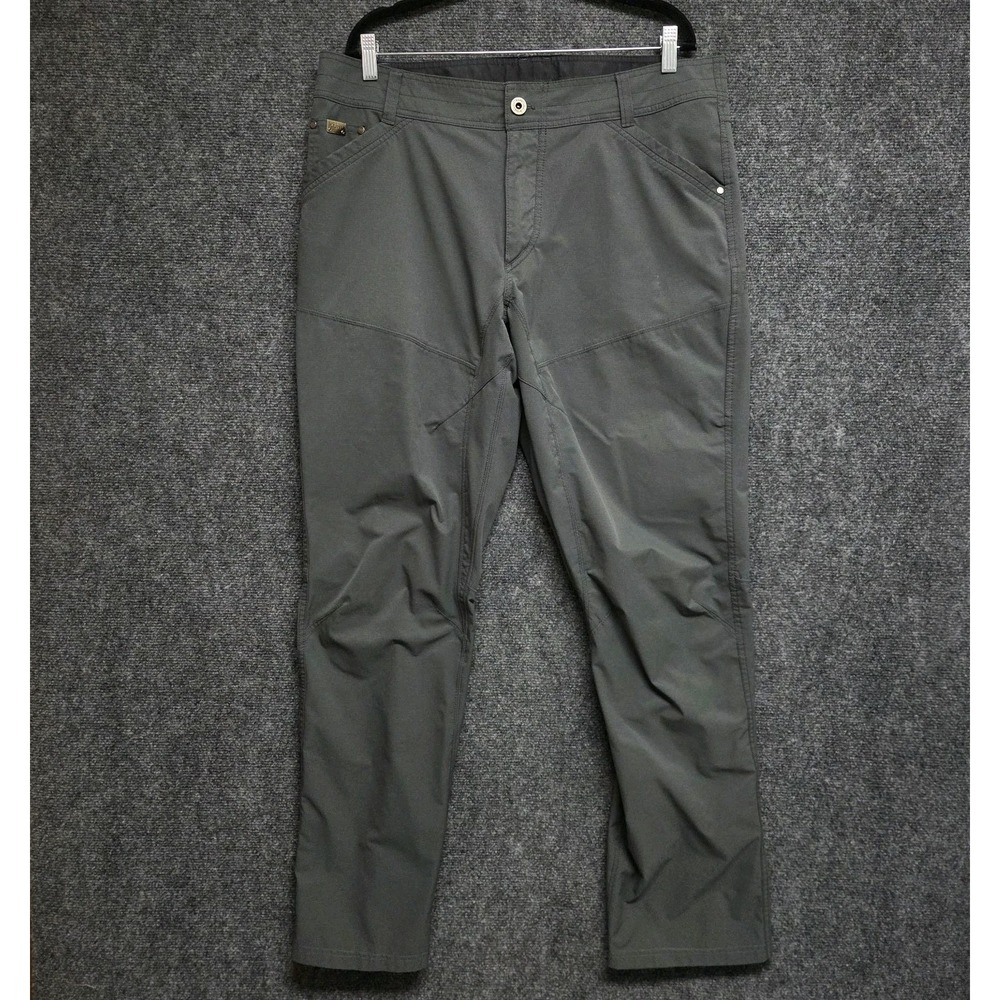 KUHL Silencr Pants Mens 38x34 Gray Stretch Hiking Ripstop Outdoor FLAW